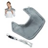 Heating Pad for Neck and Shoulders and Back,Vibrating Heating Pad for Back,Heating Pad with Massager, 22"x19",2 Heat Levels+4 Massage Modes - 2 of 4