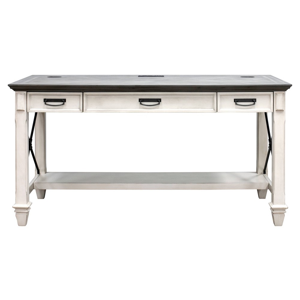 Photos - Office Desk Hartford Writing Desk White - Martin Furniture