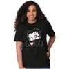 Women's Betty Boop Love Cute Girly Cartoon Graphic T Shirt Tees Brisco Brands - 4 of 4