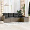 vidaXL Garden Sofa Set Grey, dark grey - 2 of 4