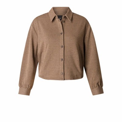 Women's Naji Cropped Shirt Jacket - yest