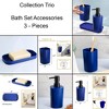 Evideco French Home Goods 3 pc Bathroom Accessory Set - 3 of 4