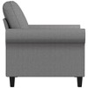 vidaXL Sofa Chair Light grey Polyester (fabric), metal, plywood - 3 of 4