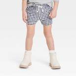Toddler Girls' Gingham Check Shorts - Cat & Jack™ Navy Blue