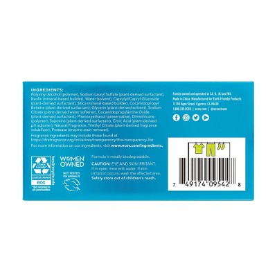 ECOS Laundry Detergent Sheets - Magnolia & Lily - 7.9oz/64 loads: Hypoallergenic, Dermatologist Tested, Household Sheets
