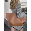 Women's Striped Hollow Out Sweater Mini Dress Bell Sleeve Crew Neck Long Sleeve Casual Fall Dresses Beach Cover Up - 4 of 4