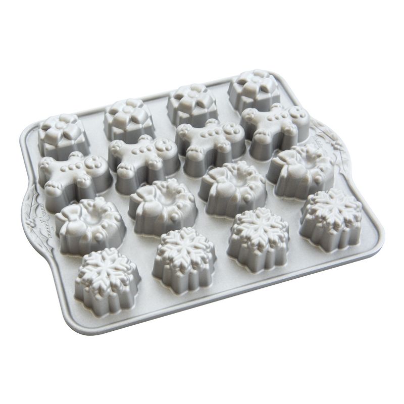 Nordic Ware Holiday Tea Cakes - Silver, 1 of 7