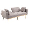 CAVINAS Loveseat Sofa with Metal Feet, Modern Convertible Sofa, Vintage Accent Sofa, Upholstered Sofa Couch for Living Room - 4 of 4