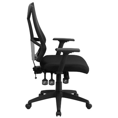 ErgoFlex High Back Black Mesh Adjustable Swivel Task Chair