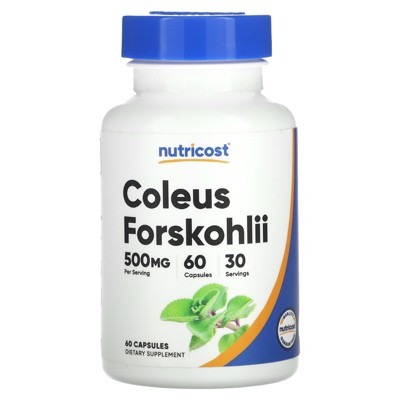 Nutricost Coleus Forskohlii, 500 mg, 60 Capsules (250 mg per Capsule)