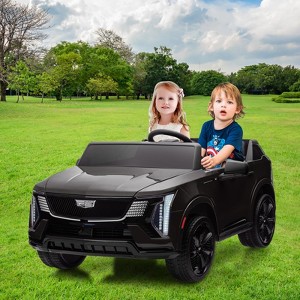 TROPOW 24V Kids Ride on Car Licensed Cadillac 2 Seater Ride on Truck Toy Battery Powered Electric Car for Toddlers, Music for Boys Girls - 1 of 4