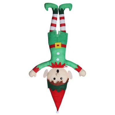Haute Decor Inept Elves Elf Boy Tangled Mess Outdoor Decor: Holiday Seasonal Display, 55" Lighted Prop