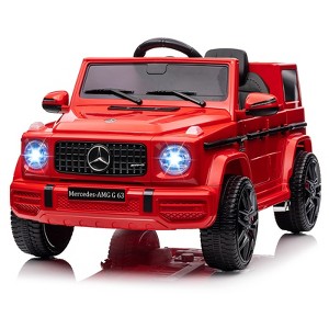 Kids 12V Ride On Car with Remote Control, Electric Car Toy for Kids with Suspension, Safety Lock, Ride On Tioy Car with Led Lights, Bluetooth, Music - 1 of 4