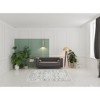Ivory And Gray Floral Area Rug - 2 of 4