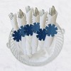 Big Dot of Happiness Navy Confetti Stars - Simple Party Paper Napkin Holder - Napkin Rings - Set of 24 - 3 of 4