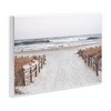 Stupell Industries Beach Waves Splashing Shoreline Foggy Horizon Sand Wall Plaque Art - 2 of 4