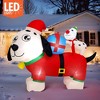 Presence 5FT Christmas Inflatable Decor - Doggie Family of Two - 4 of 4