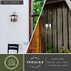 VAXCEL 1 Light Burnished Bronze Rustic Outdoor Wall Lantern Clear Glass, Tree, 12.5 inch - 3 of 4