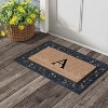 A1HC Natural Coir Monogrammed 23"X38", Anti‑Shed Treated Durable Doormat for Outdoor Entrance - 2 of 4