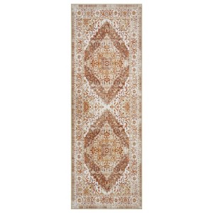 Coolmee Area Rugs for Living Room,Non-Slip Backing Washable Rugs,Vintage Large Area Rug，Stain Resistant Home Decor Rug Multi Color - 1 of 4