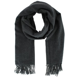 CTM Women's Heavyweight Solid Color Pashmina Scarf Shawl - 1 of 2