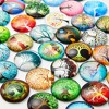 Bright Creations 50-Pack Glass Dome Cabochon Tree of Life Mosaic Tiles for DIY Arts and Crafts, Jewelry Making - 4 of 4