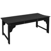 MOEPISY Outdoor Park Bench With Slatted Seat - 3 of 4