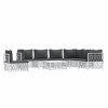 vidaXL 8 Piece Patio Lounge Set with Cushions in Modern White Steel Design for Garden, Poolside, Deck, Patio or Other Outdoor Spaces - 3 of 4