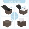 Unique Bargains Magnetic Bottom Tissue Box Cover 1Pc - 4 of 4