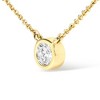 10K Yellow Gold 1/5 Carat Round Cut Diamond Solitaire Pendant Necklace - 4 of 4