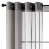 GoodGram Basic Home Grommet Top Single Sheer Window Curtain Panel - 2 of 2