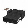 NicBex Modern Velvet Sofa Bed,Convertible Couch Bed with Adjustable Backrest,3-in-1 Loveseat Sofa for Living Room,Bedroom,Apartment - 2 of 4