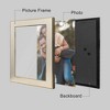 REGALWOVEN Home Room Modern Brushed Aluminum Real Glass Photo Frame - 2 of 4