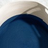 SEVOBAL Laundry Bags and Baskets Cotton Soft and Spacious Storage, Neutral Round Basket for Dirty Clothes in Home Organization, Blue, 19.7"*3.9"*13" - 4 of 4