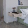NicBex 5"H Floating Nightstand,Modern Wall-Mounted Bedside Shelf with Drawer for Bedroom,Living Room - 2 of 4
