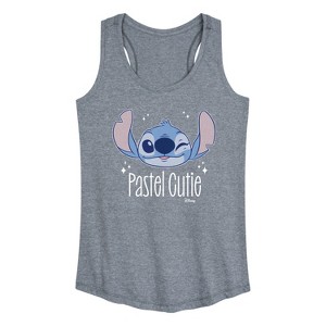 Women's - Disney - Lilo & Stitch Graphic Racerback Tank - 1 of 4