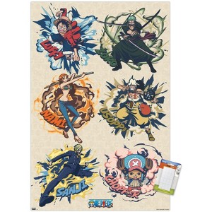 Trends International One Piece: Fishman Island - Badges Grid Unframed Wall Poster Prints - 1 of 4
