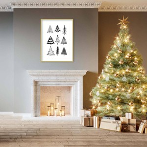 Amanti Art 31"x41" Christmas Trees 3 by Kristina N. Wood Framed Wall Art Print - 1 of 4