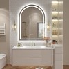 Apmir Super Bright 192 LEDs/m LED Lighted Anti-Fog Tempered Glass Arched Bathroom/Vanity Mirror with ETL & 3-Year Warranty - 2 of 4