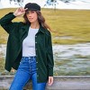 Women's Green Collared Long Sleeve Patch Pocket Shacket - Cupshe - 2 of 3