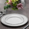 LunaLulinlk Fancy Plastic Plates Disposable Dinner Plates & Salad Plates Set, 60-Pack - 2 of 4