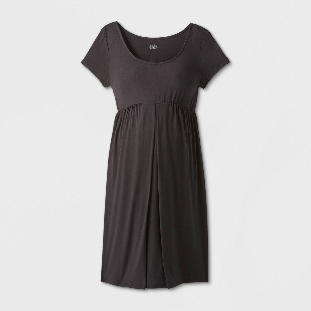 Maternity Short Sleeve A-Line T-Shirt Dress - Isabel Maternity by Ingrid & Isabel Black S was $24.99 now $10.0 (60.0% off)