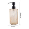 Unique Bargains Elegant Vertical Pattern Soap Pump Dispenser for Bathroom 16.9oz 1 Pc - 4 of 4