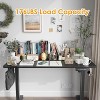 Infurnic Desks, Standing Desk with Splice Board, Adjustable Height Sit Stand Desk for Office or Home, Black, 24"*48"*27.5" - 3 of 4