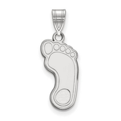Black Bow Jewelry 14k White Gold North Carolina Tar Heels NCAA Large Pendant