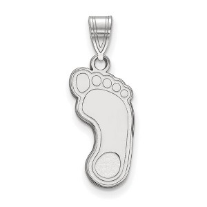 Black Bow Jewelry 14k White Gold North Carolina Tar Heels NCAA Large Pendant - 1 of 3