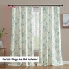 HLC.ME Jasmine Floral Patterned Window Rod Pocket Curtains - Light Blocking Darkening Window Panels, Set of 2 - 4 of 4