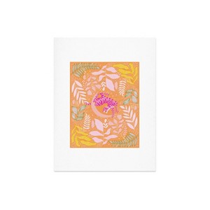 Deny Designs Thirty One Illustrations Tiger Moon in Tangerine Framed Wall Art Print - 1 of 4
