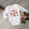 The Juniper Shop Coquette Christmas Collage Baby Long Sleeve Bodysuit - 2 of 3