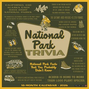 Willow Creek Press 2026 National Park Trivia Wall Calendar - 1 of 4